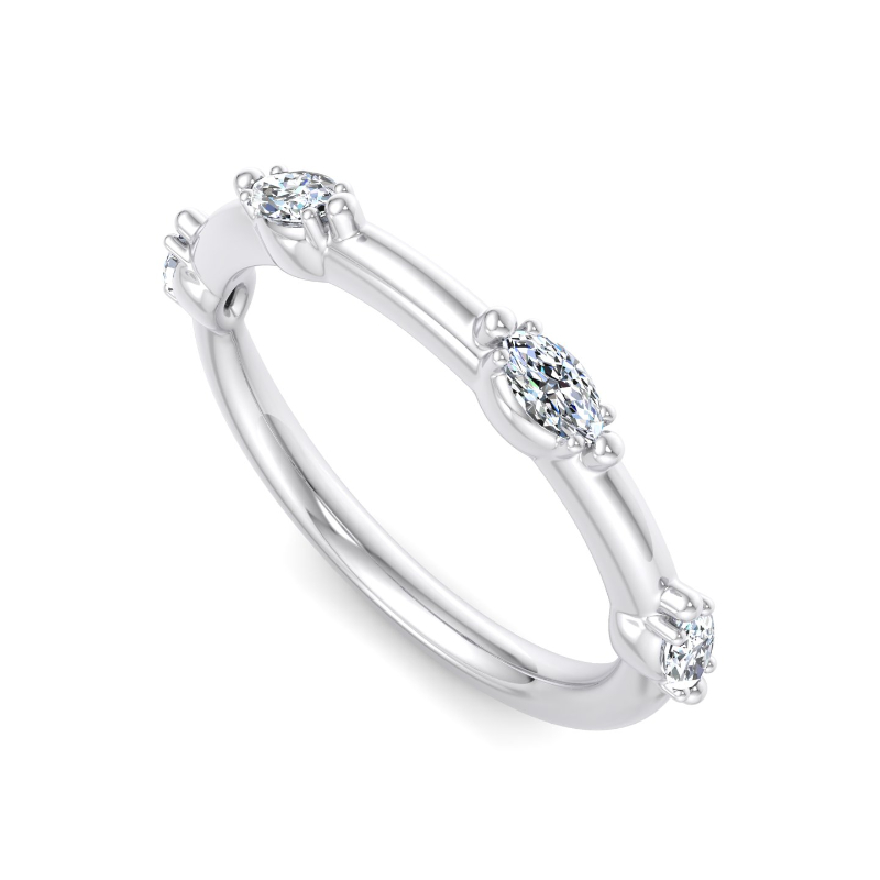 Platinum Demi Marquise Ring (1/4ctw)
