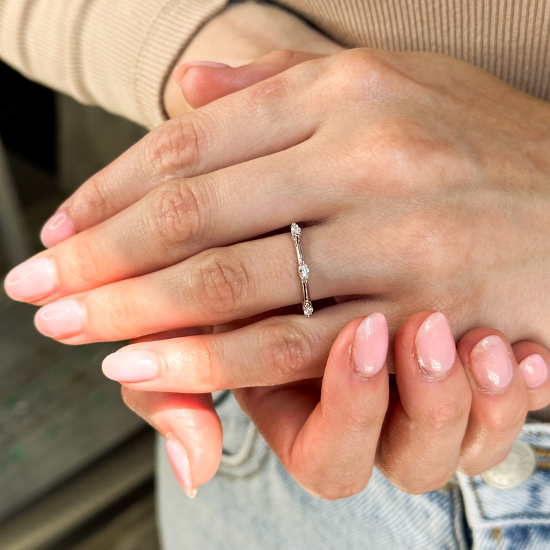 Platinum Demi Marquise Ring (1/4ctw)