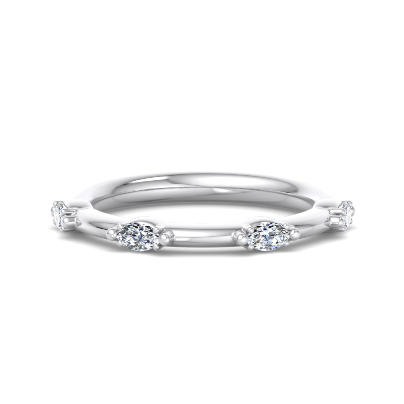 White Gold Demi Marquise Ring (1/4ctw)