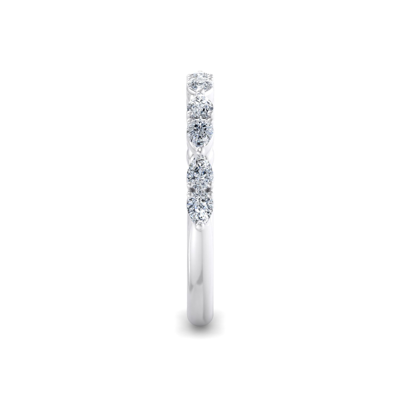 Platinum Elise Pear Ring (1/2ctw)