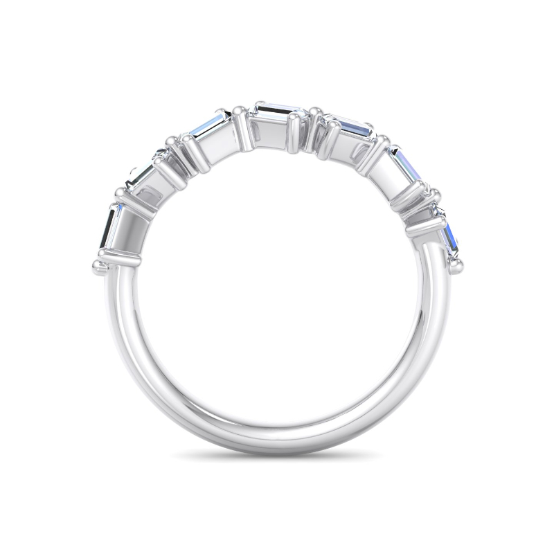 Platinum Contemporary Baguette Ring (1/2ctw)