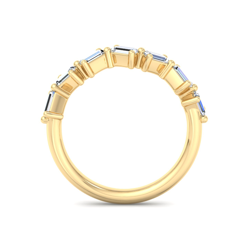 Yellow Gold Contemporary Baguette Ring (1/2ctw)