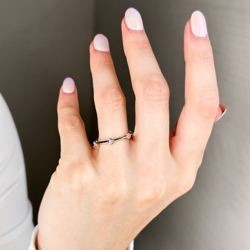 Platinum Leoni Ring (1/5ctw)