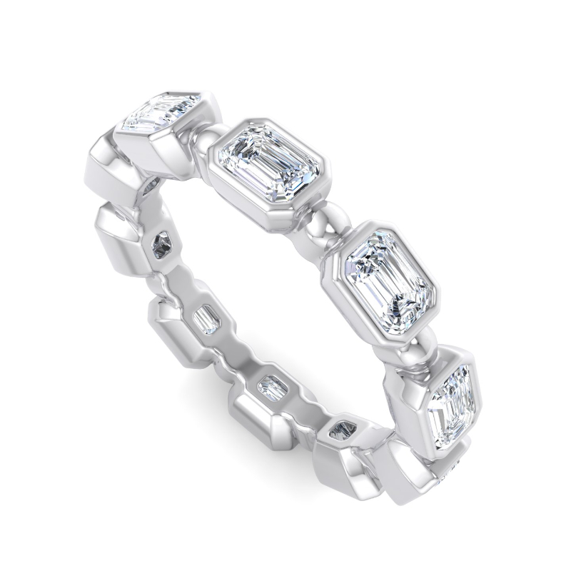 Platinum Matilda Eternity Baguette Ring (1ctw)
