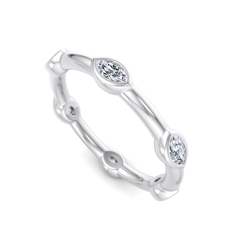 Platinum Leoni Marquise Eternity (1/3ctw)