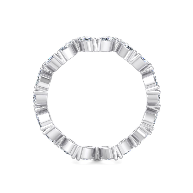 Platinum Contemporary Marquise Eternity (1ctw)