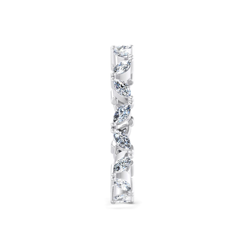 Platinum Contemporary Marquise Eternity (1ctw)