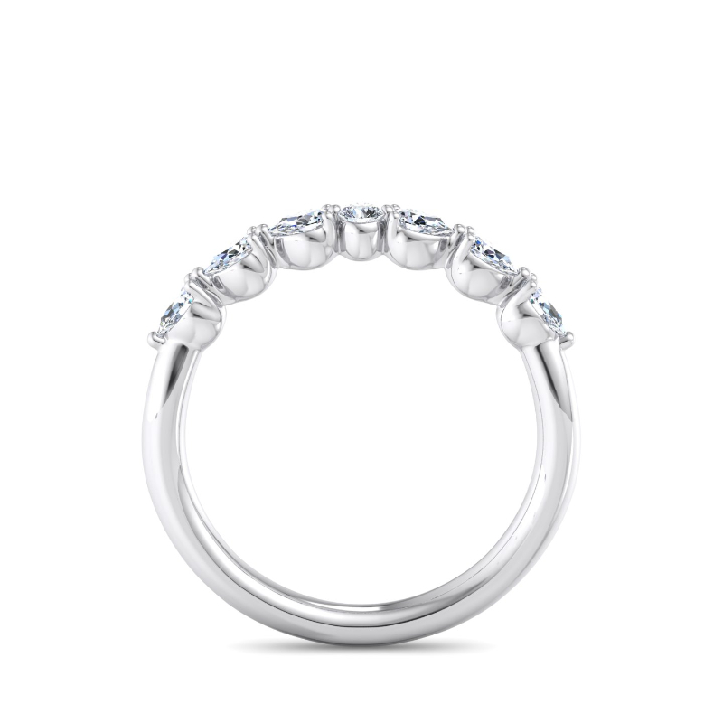 Platinum Mini Eliana Pear Ring (1/3ctw)