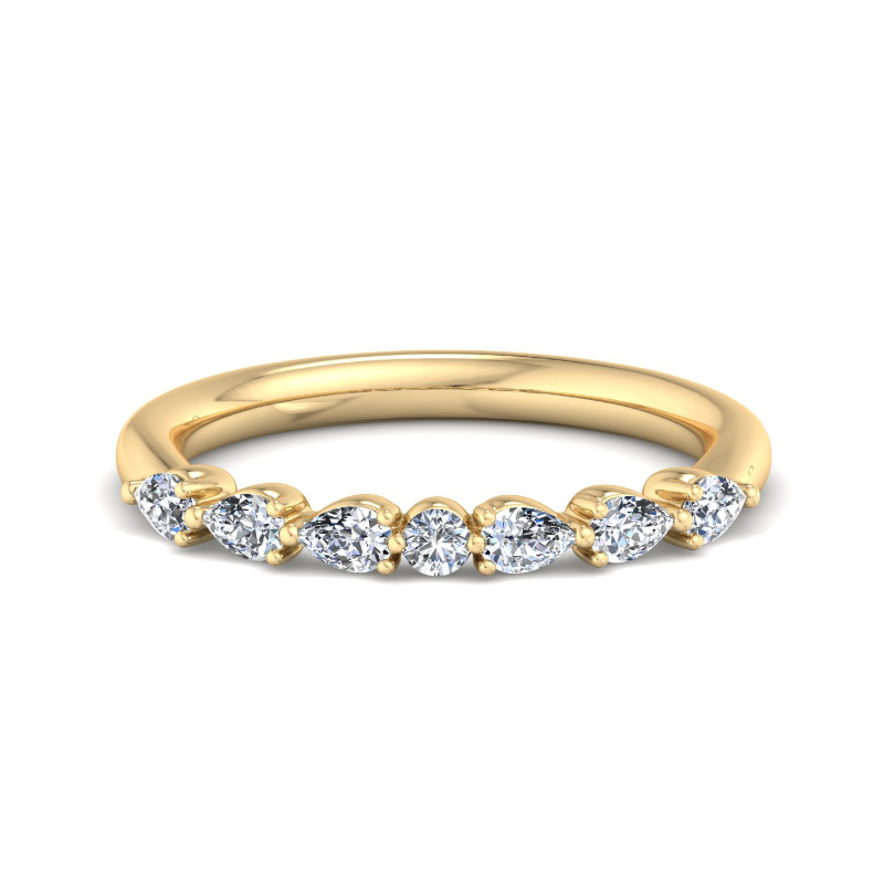 Yellow Gold Mini Eliana Pear Ring (1/3ctw)