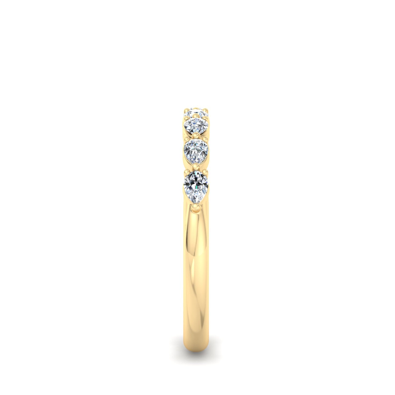 Yellow Gold Mini Eliana Pear Ring (1/3ctw)