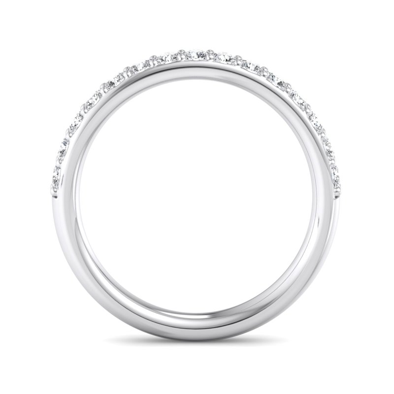 Platinum Hannah Shared Prong Band (3/8ctw)