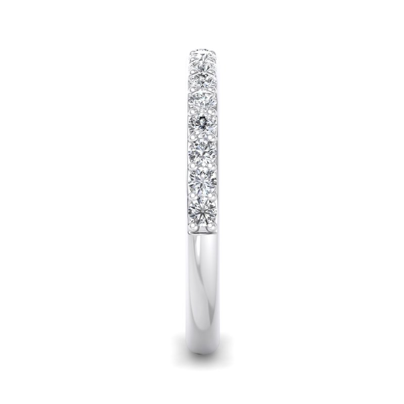 Platinum Hannah Shared Prong Band (3/8ctw)