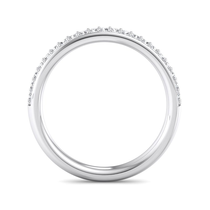 Platinum Mini Shared Prong Band (1/5ctw)