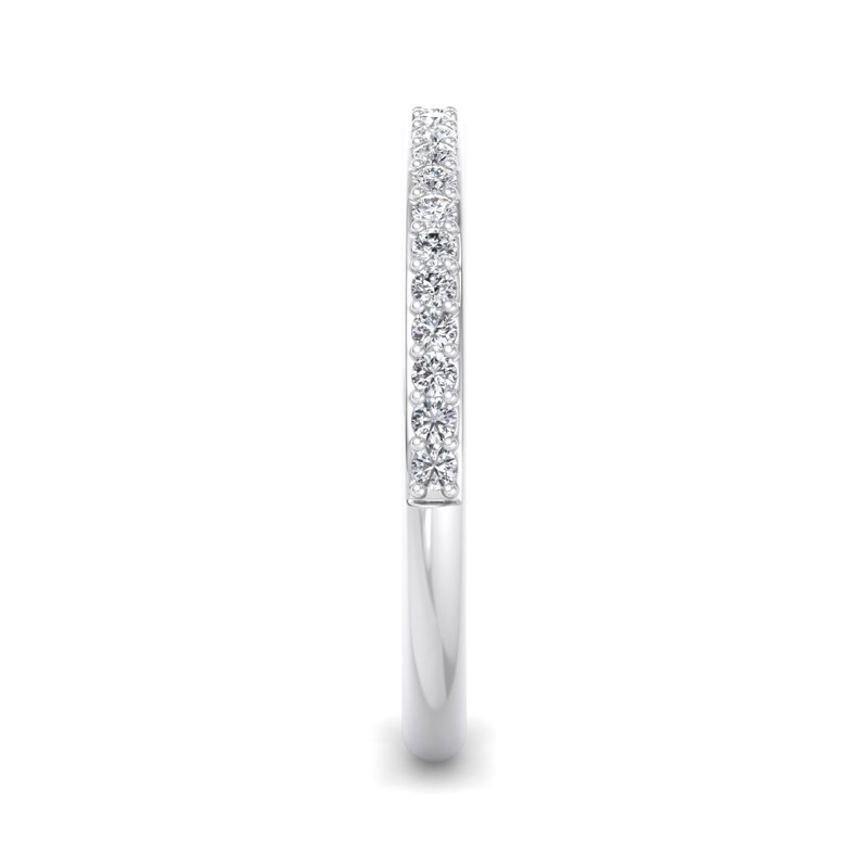 Platinum Mini Shared Prong Band (1/5ctw)