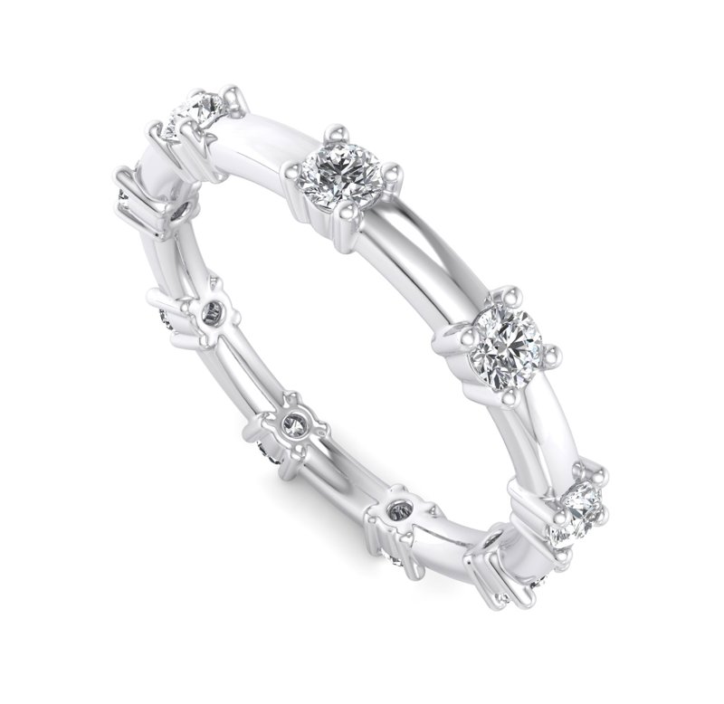 White Gold Celine Band (1/2ctw)