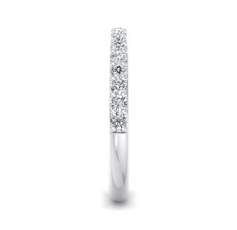 White Gold Hannah Shared Prong Band (3/8ctw)