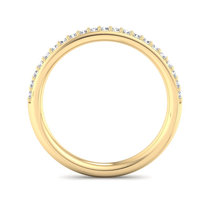 Yellow Gold Mini Shared Prong Band (1/5ctw)