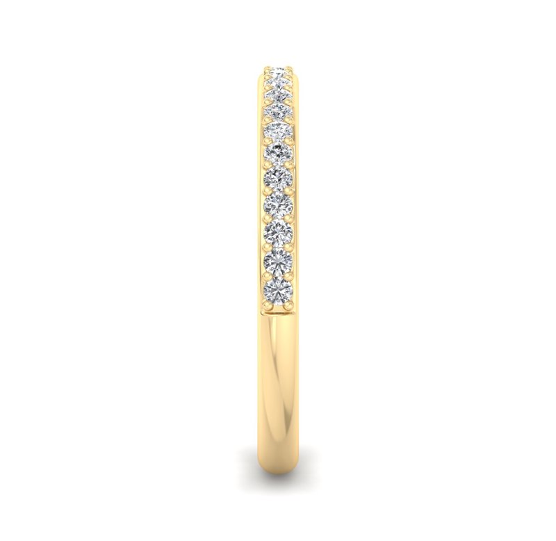 Yellow Gold Mini Shared Prong Band (1/5ctw)