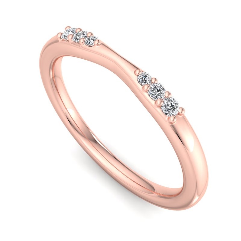 Rose Gold Silvan Lab Grown Diamond Band