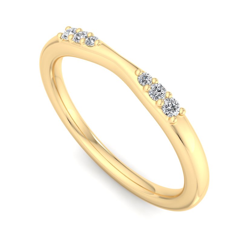 Yellow Gold Silvan Lab Grown Diamond Band