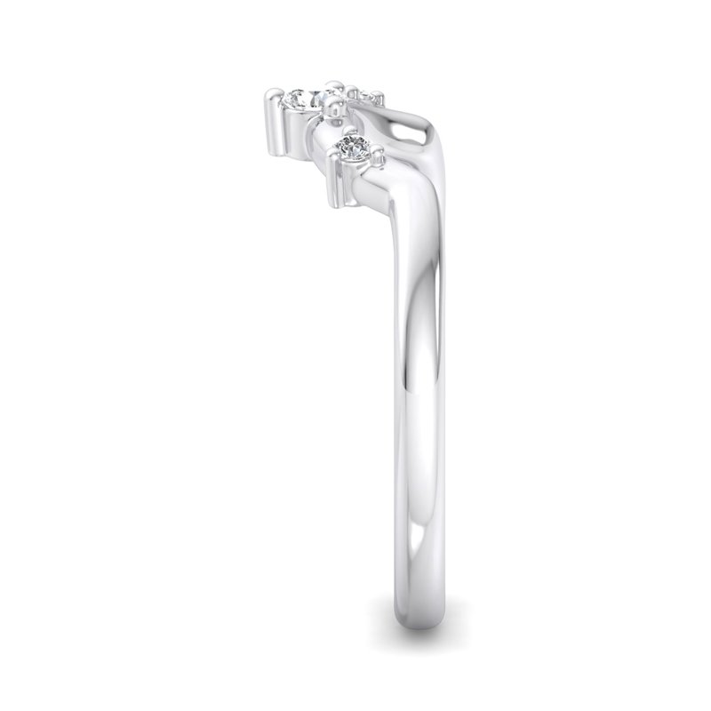 White Gold Calin Lab Grown Diamond Band (1/10ctw)