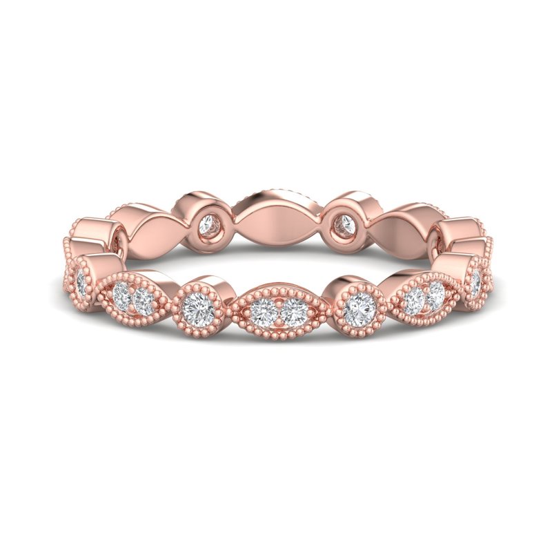 Rose Gold Cressida Lab Grown Diamond Eternity Band (1/3ctw)