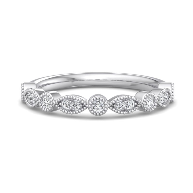 White Gold Cressida Lab Grown Diamond Band (1/5ctw)