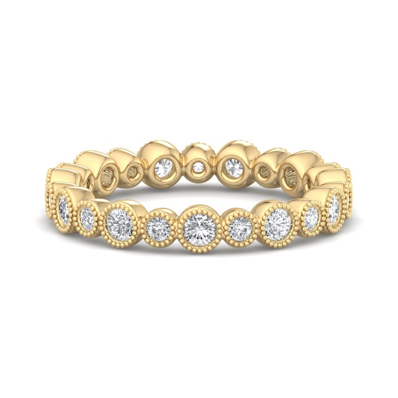 Yellow Gold Lina Milgrain Lab Grown Diamond Eternity (3/4ctw)