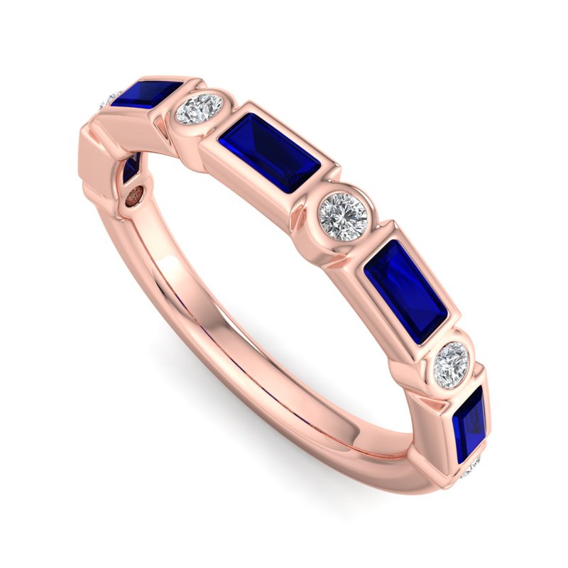 Rose Gold Gianna Sapphire & Diamond