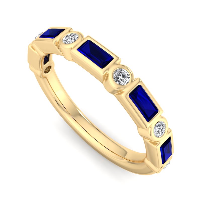 Yellow Gold Gianna Sapphire & Diamond