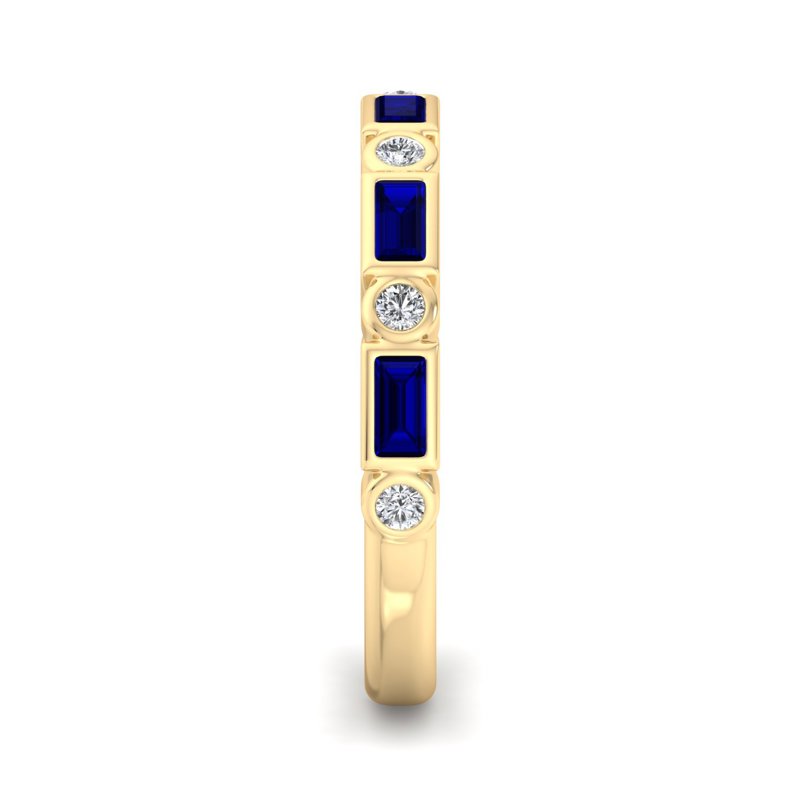 Yellow Gold Gianna Sapphire & Diamond
