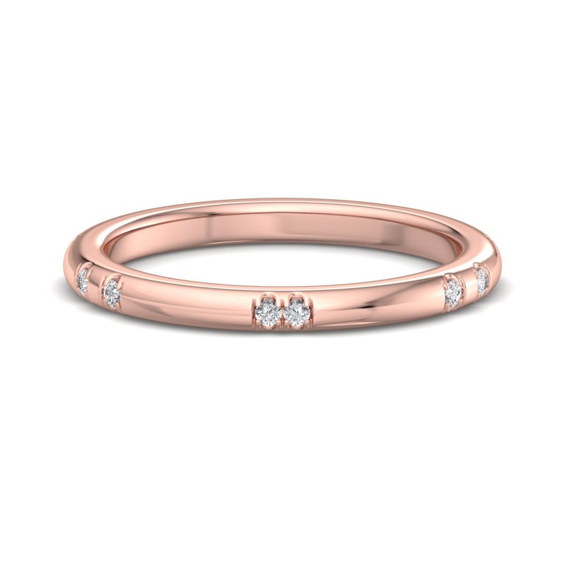 Rose Gold Azari Lab Grown Diamond Band