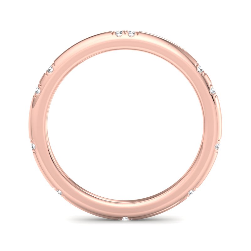 Rose Gold Azari Lab Grown Diamond Band