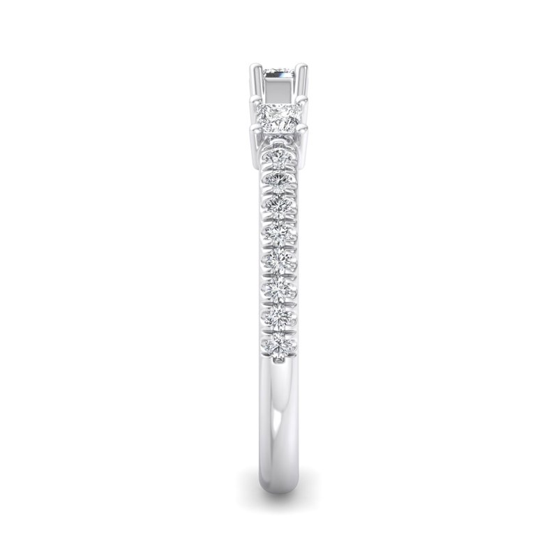 White Gold Clara Luxe Princess Open Lab Grown Diamond Band