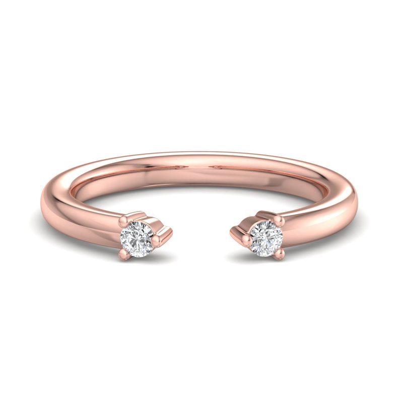 Rose Gold Mira Lab Grown Diamond Band (1/10ctw)