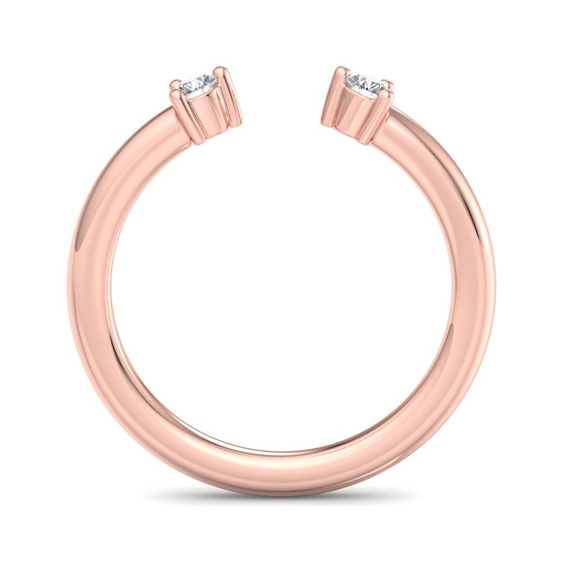 Rose Gold Mira Lab Grown Diamond Band (1/10ctw)