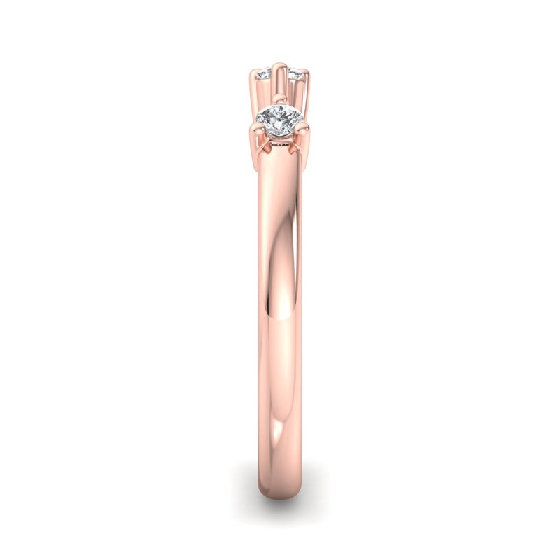 Rose Gold Mira Lab Grown Diamond Band (1/10ctw)