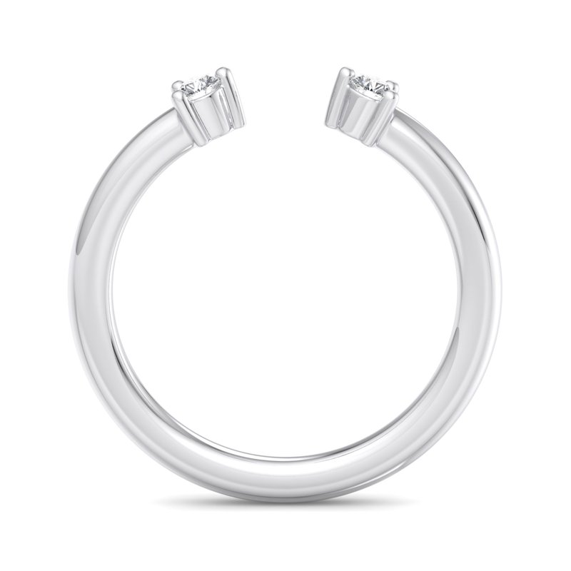 White Gold Mira Lab Grown Diamond Band (1/10ctw)