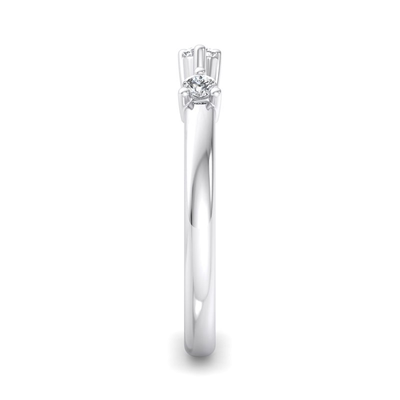 White Gold Mira Lab Grown Diamond Band (1/10ctw)