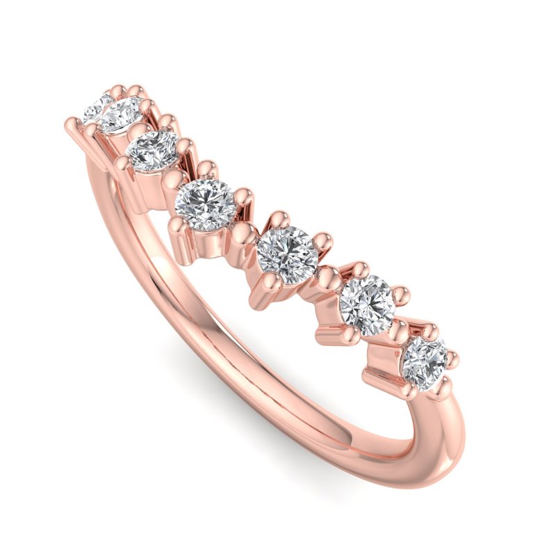 Rose Gold Maisie Lab Grown Diamond Band (1/4ctw)