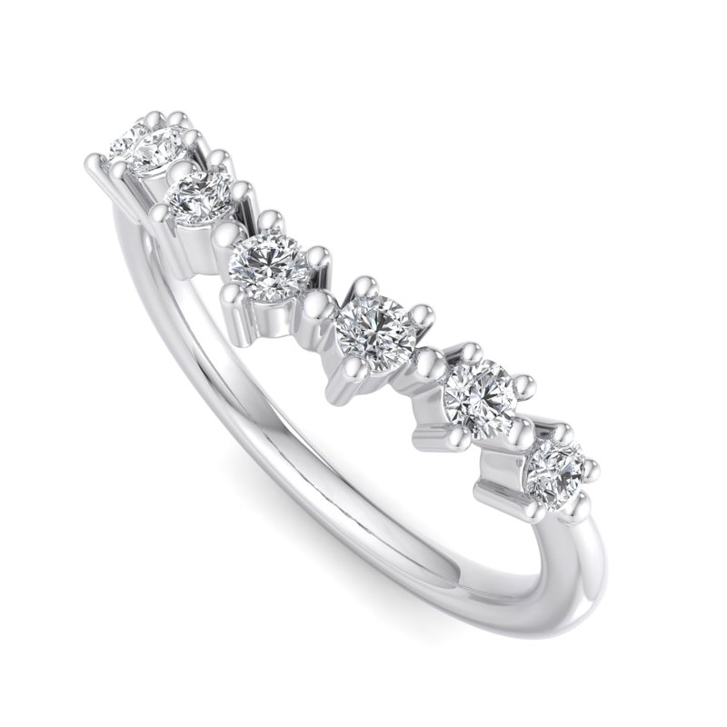 White Gold Maisie Lab Grown Diamond Band (1/4ctw)