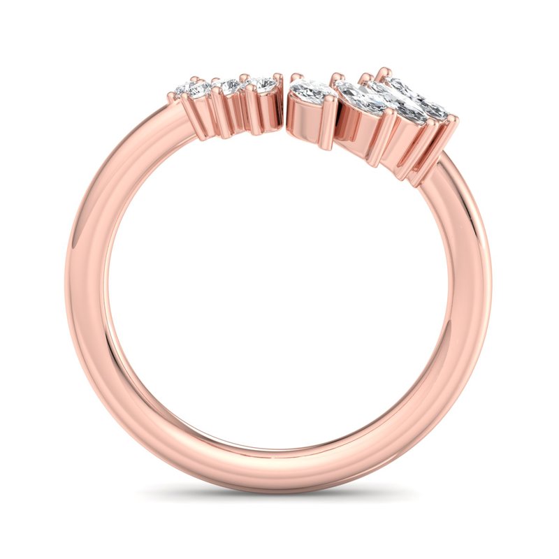 Rose Gold Marlee Marquise Lab Grown Diamond Band