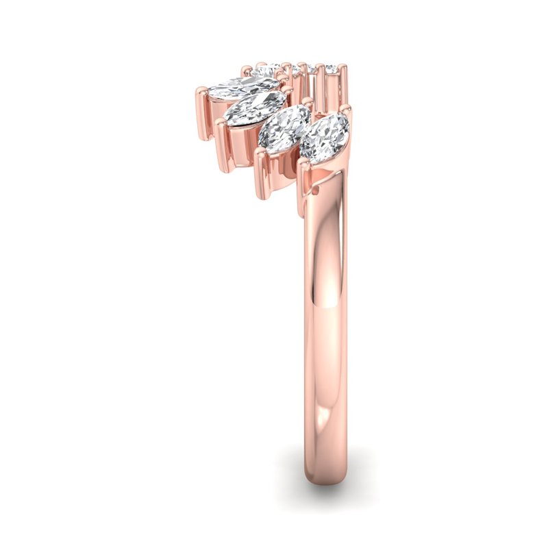 Rose Gold Marlee Marquise Lab Grown Diamond Band