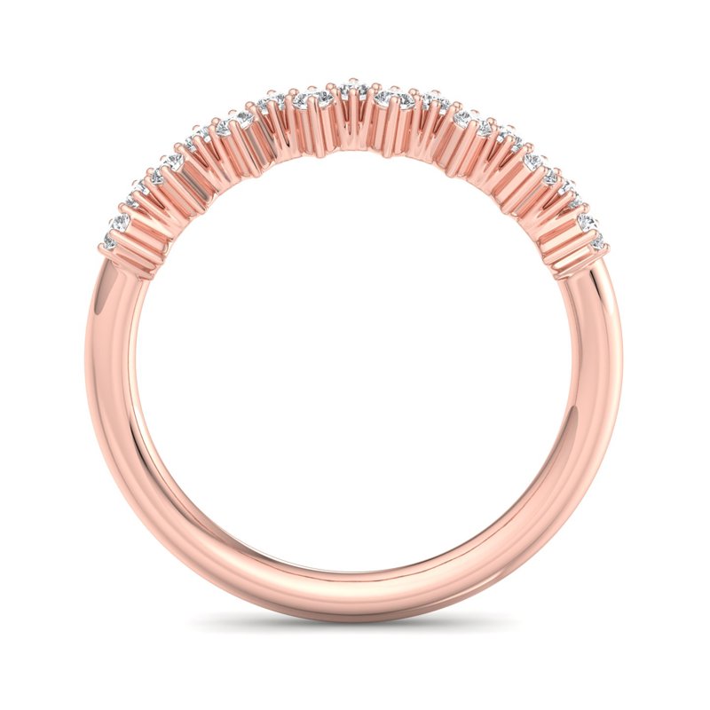 Rose Gold Poppy Lab Grown Diamond Band (1/4ctw)