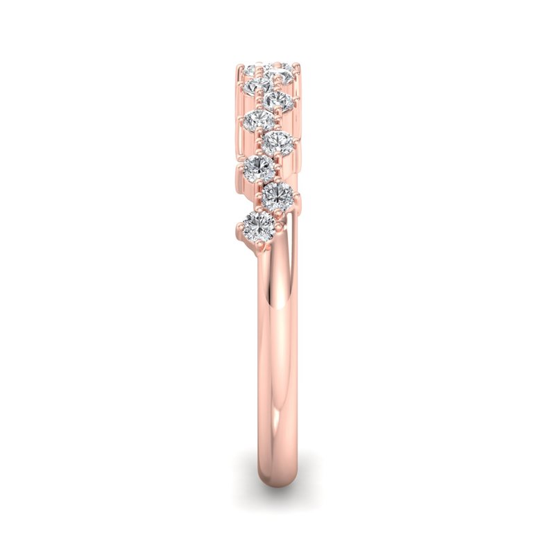 Rose Gold Poppy Lab Grown Diamond Band (1/4ctw)