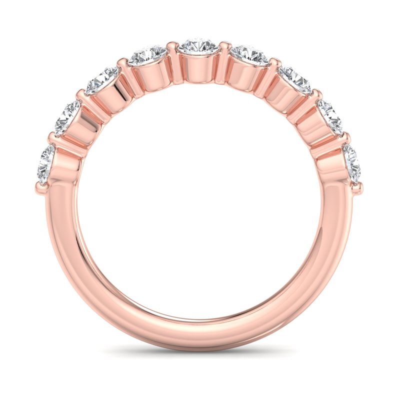 Rose Gold Floating Lab Grown Diamond Band (3/4ctw)