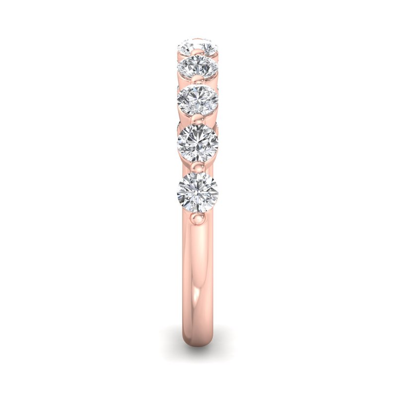 Rose Gold Floating Lab Grown Diamond Band (3/4ctw)