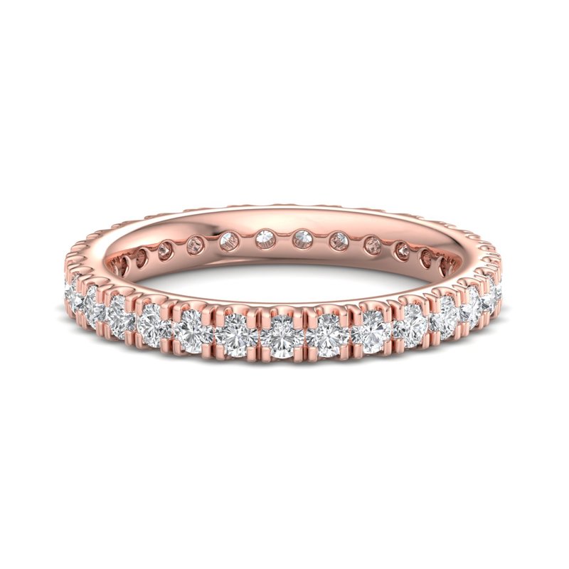 Rose Gold Lab Grown Diamond Eternity Band 