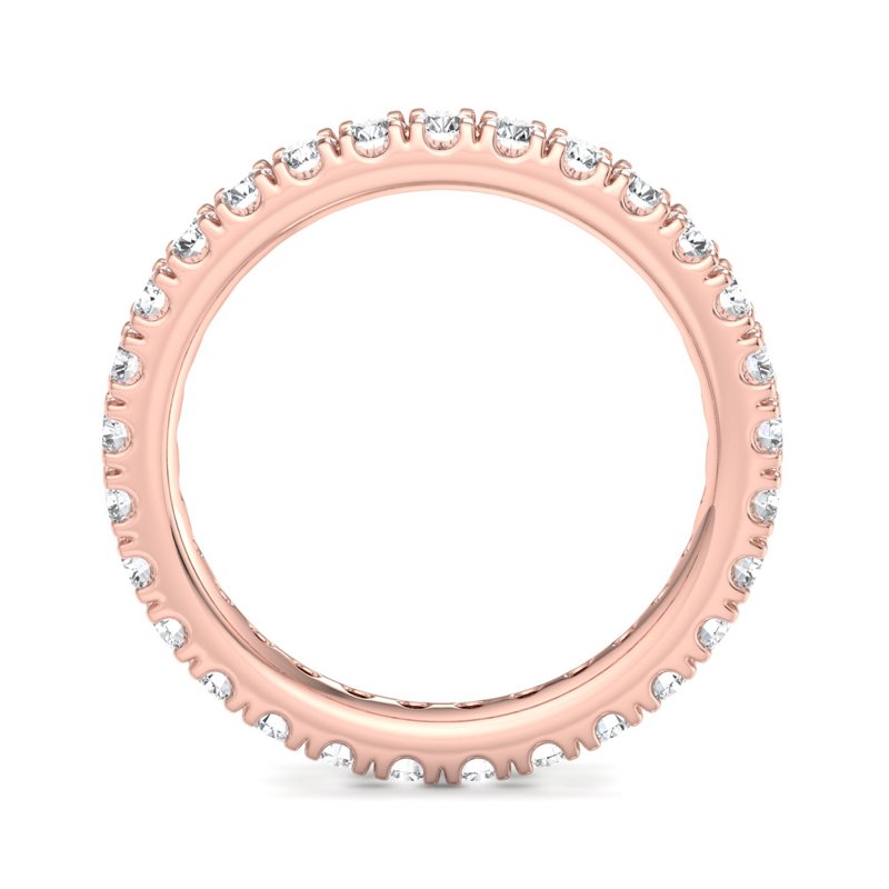 Rose Gold Lab Grown Diamond Eternity Band 
