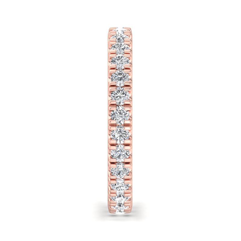 Rose Gold Lab Grown Diamond Eternity Band 